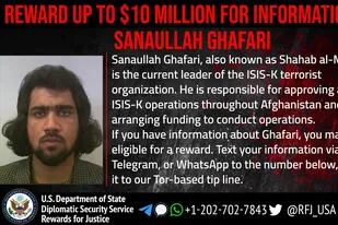 07-02-2022 El líder de Estado Islámico-Jorasán (ISIS-K), la filial de Estado Islámico en Afganistán, Shahab al Muhayir, también conocido como Sanaulá Ghafari.  El Departamento de Estado de Estados Unidos ha anunciado este lunes una recompensa de hasta 10 millones de dólares (unos 8,74 millones de euros) por información que lleve a la localización del líder de Estado Islámico-Jorasán, la filial de Estado Islámico en Afganistán, Shahab al Muhayir.  POLITICA ASIA AFGANISTÁN DEPARTAMENTO DE ESTADO DE ESTADOS UNIDOS