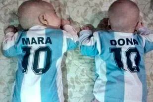 Las hijas de Walter Rotundo nacieron el 26 de julio de 2011 y se llaman así en honor a Diego Armando Maradona