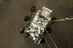 Tras su llegada a Marte, el jueves pasado, la NASA está difundiendo nuevas imágenes -esta vez, a color- del rover Perseverance