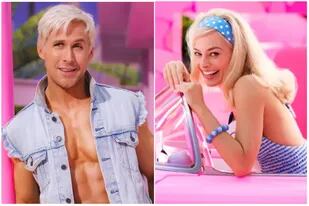 Ryan Gosling y Margot Robbie como Ken y Barbie