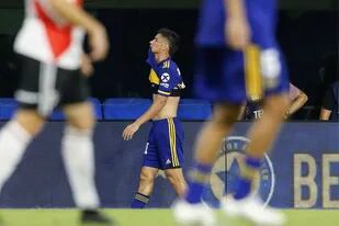 El lamento de Jorman Campuzano de Boca Juniors, tras la expulsión.