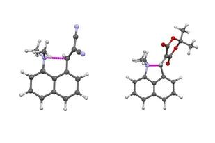 16-11-2021 Dos moléculas similares pero con diferentes grados de formación de enlaces mostradas por la línea magenta punteada POLITICA INVESTIGACIÓN Y TECNOLOGÍA UNIVERSIDAD DE NOTTINGHAM TRENT