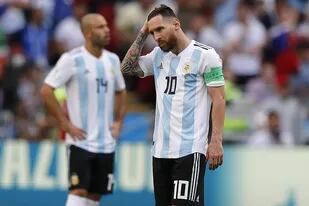 Messi y Mascherano, fuera de foco, pasaron momentos complicados en la Copa del Mundo