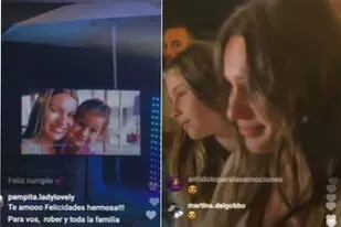 La conductora se conmovió hasta las lágrimas al ver imágenes de su hija en un video que fue reproducido durante la ceremonia en la que la modelo anunció que estaba embarazada