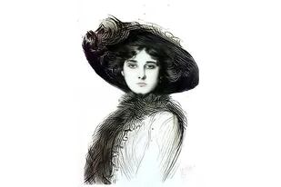 Victoria retratada en la época de su casamiento. Había conocido a Monaco en 1907.
