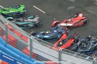 La imagen de los autos impactados en el ePrix de Seúl