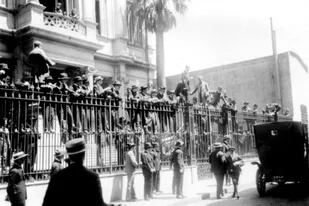 Protestas estudiantiles en la Facultad de Derecho, en 1919