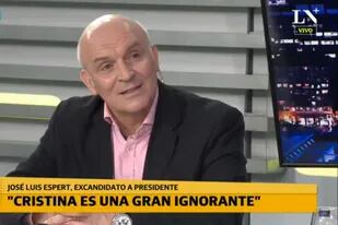 José Luis Espert habló de la carta de Cristina Kirchner y dijo que la vicepresidenta es "una gran ignorante"