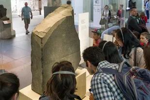 La piedra Rosetta en el Museo Británico