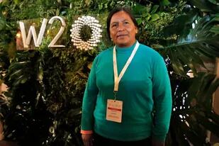 Olga Aparicio, durante su visita a la Ciudad de Buenos Aires en el marco del W20