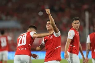 Al chico Tomás Pozzo, de 21 años, se le salieron algunas lágrimas por su gol, el primero de su carrera profesional y el único de Independiente vs. Arsenal por la Copa de la Liga Profesional.