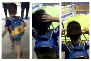 Un mini hincha se volvió loco al conocer el estadio de Boca