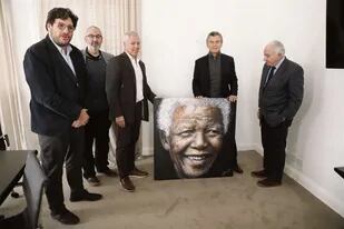 Un retrato hiperrealista de Mandela habita en Olivos
