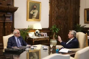 El ministro de Defensa, Jorge Taiana, se reunió el lunes con el presidente Alberto Fernández en la Casa Rosada