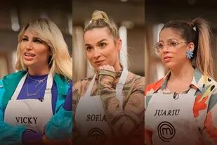 Vicky Xilpolitakis, Sofía Pachano y Juariu se enfrentaron para determinar quién se disputará la final de Masterchef Celebrity, la revancha