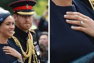 Al igual que Isabel II, Meghan Markle y Kate Middleton llevan anillos de boda de oro galés