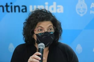 La ministra de Salud de la Nación, Carla Vizzotti