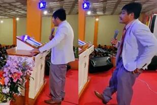 El video del pastor se volvió viral en las redes sociales