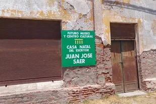 Casa natal del escritor Juan José Saer, en Serodino