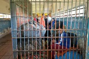 Internos en la cárcel de Batán