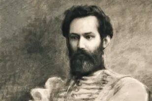 "Retrato del general Güemes", carbonilla de Eduardo Schiaffino, 1902, del Museo de Bellas Artes de Salta