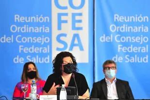 Carla Vizzotti en San Luis en el Congreso Federal de Salud (Foto de archivo)