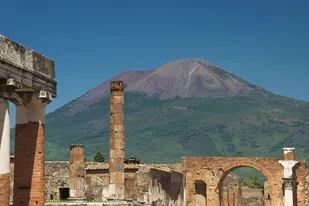 La antigua ciudad romana quedó bajo las cenizas del volcán Vesubio