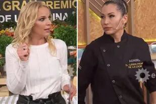 Adabel Guerrero se enojó porque no encontró espinacas en el "super" del programa y Carina Zampini trató de contenerla