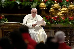 El papa Francisco preside una misa
