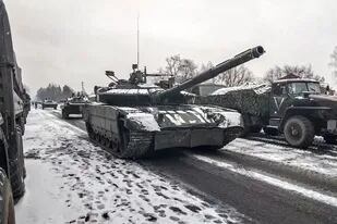Tanques rusos en los alrededores de Kiev