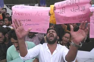 Protestas en la Universidad Central de Hyderabad
