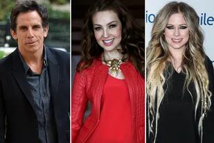 Ben Stiller, Thalía y Avril Lavinge