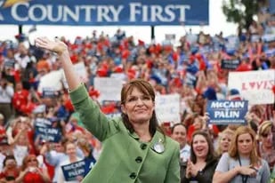 Sarah Palin, ayer, en Carson, California