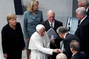 El Papa Benedicto XVI y Angela Merkel, en septiembre de 2011