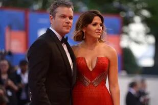 Matt Damon y su mujer, en la primera alfombra roja del festival