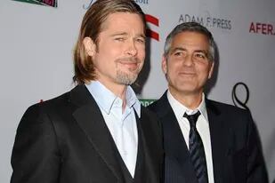 George Clooney y Brad Pitt, colegas y amigos