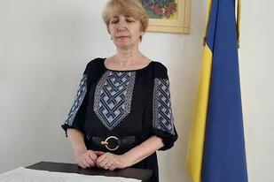 Halyna Hlushka, de 61 años, tiene el sueño de regresar a Ucrania