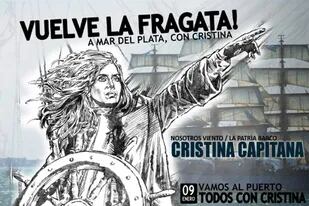 Peronismo Militante convocó al puerto de Mar del Plata para acompañar a la Presidenta en la recibida de la Fragata Libertad