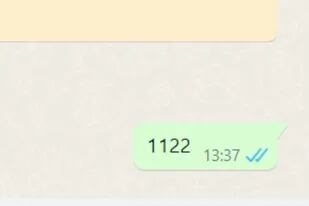 Qué significa si un usuario te envía el número “1122″ como mensaje en WhatsApp