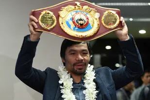 Manny Pacquiao, dueño del cinturón mundial welter