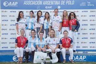 Argentina, inglesas y estadounidenses juntas en el podio de la Copa de Naciones Femenina, un nuevo paso en el crecimiento del polo de mujeres.
