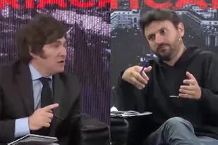 Javier Milei defendió a los manteros y coincidió con Juan Grabois en un debate
