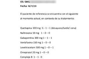 La lista de los medicamentos que le recetaron a Diego Maradona el 16 del mes pasado