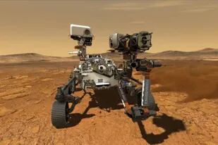 Representación del rover Perseverance de la NASA