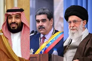 Mohammed Ben Salman, Nicolás Maduro y Ali Khamenei