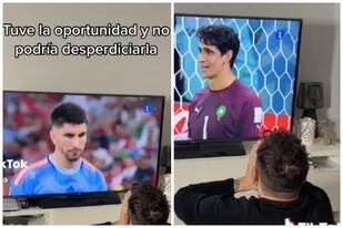 Le jugó una broma pesada a su novio mientras veía los penales entre España y Marruecos y grabó su reacción