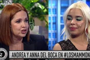 Por primera vez Andrea y Anna del Boca, madre e hija, estuvieron juntas en una entrevista televisiva y se emocionaron en vivo