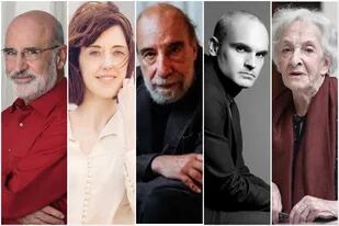 Fernando Aramburu, Irene Vallejo, Raúl Zurita, Hernán Díaz e Ida Vitale, invitados internacionales a la Feria del Libro porteña, que comienza el 27 de abril