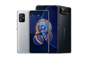 La nueva línea de teléfonos Zenfone de Asus se destaca por ofrecer un modelo con pantalla compacta y otro con una triple cámara rebatible