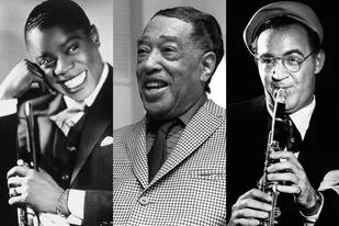 Louis Armstrong, Duke Ellington y Benny Goodman, tres de los embajadores del jazz de Estados Unidos elegidos por el Departamento de Estado norteamericano para presentarse en sitios enemigos en plena Guerra Fría